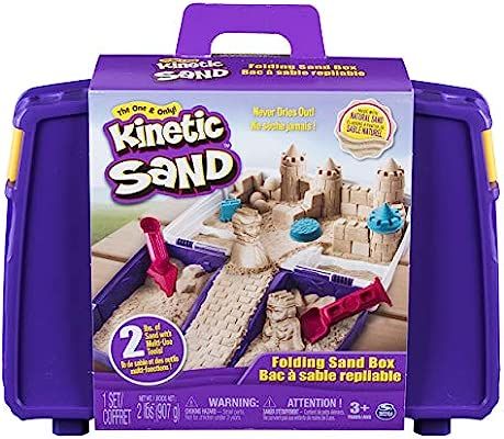 Kinetic Sand, Folding Sand Box with 2 Pounds of Kinetic Sand | Amazon (US)
