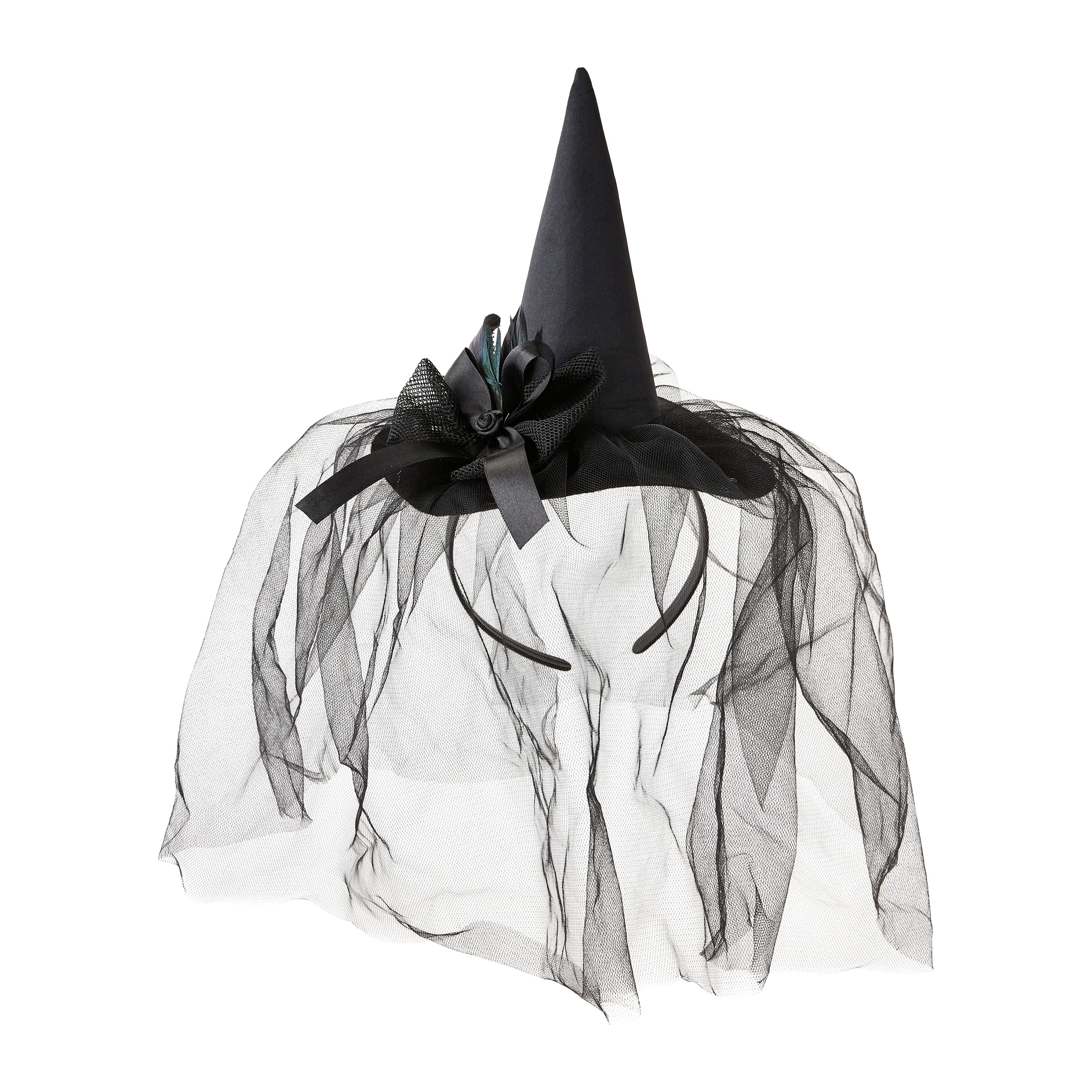 Mini Witch Hat, Black, Halloween Accessory for Adults, One Size Fit, by Way to Celebrate | Walmart (US)