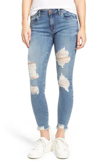 Women's Sts Blue Harper Ripped Ankle Skinny Jeans, Size 24 - Blue | Nordstrom