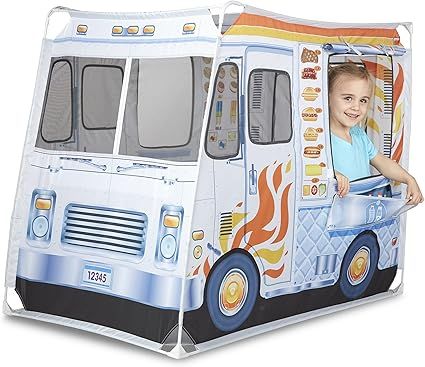 Melissa & Doug Food Truck Fabric Play Tent Playhouse and Storage Tote – Ice Cream on 1 Side, BB... | Amazon (US)