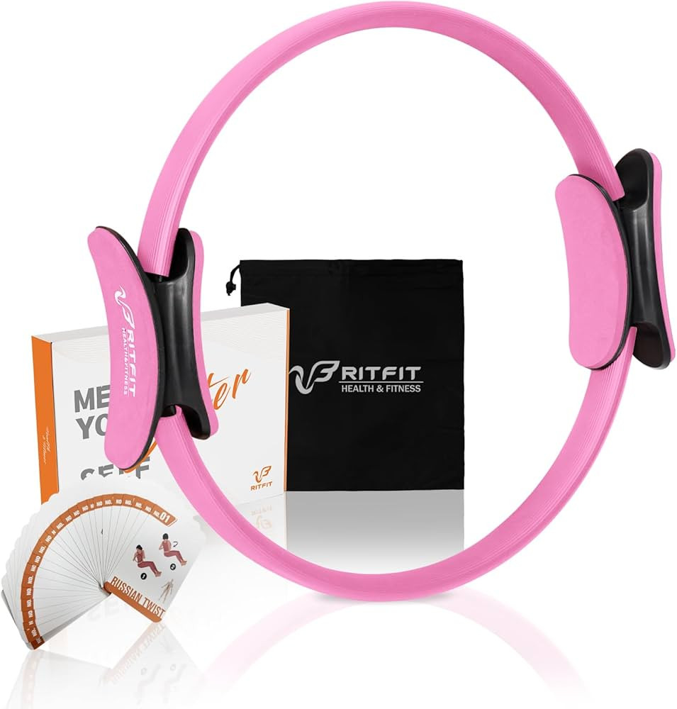 RitFit Pilates Ring Circle - 14 Inch Magic Fitness Circle for Toning Inner & Outer Thighs, Bonus ... | Amazon (US)