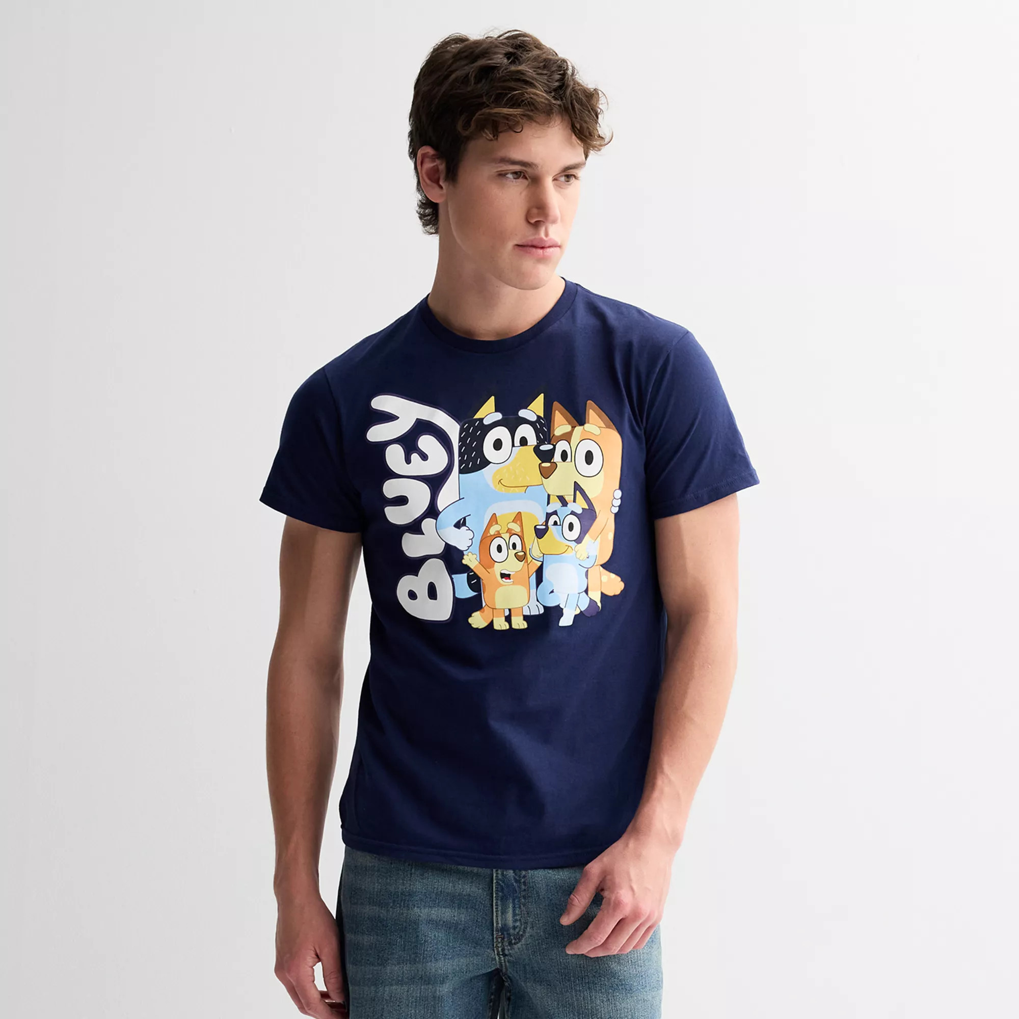 Men's Bluey & Friends Family Portrait Short Sleeve Graphic Tee | Kohl's