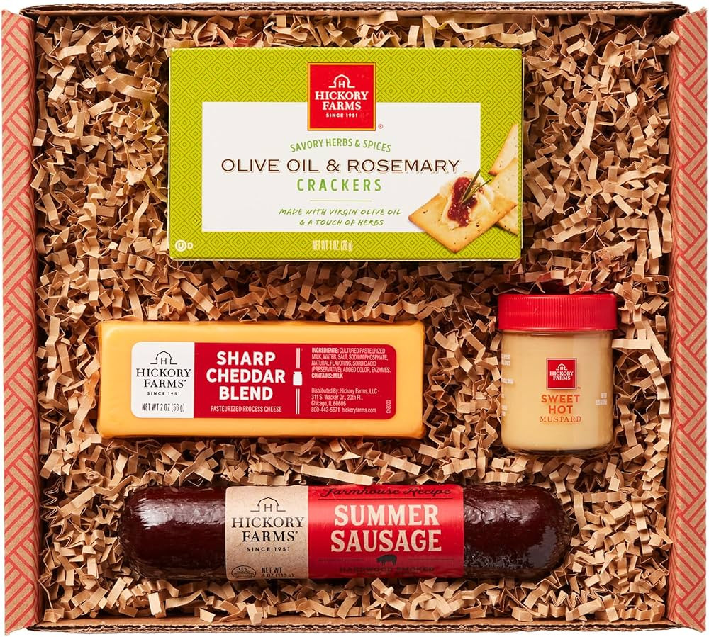 Hickory Farms Farmhouse Meat & Cheese Food Gift Basket (Small) - Food Gift Box | Charcuterie Boar... | Amazon (US)