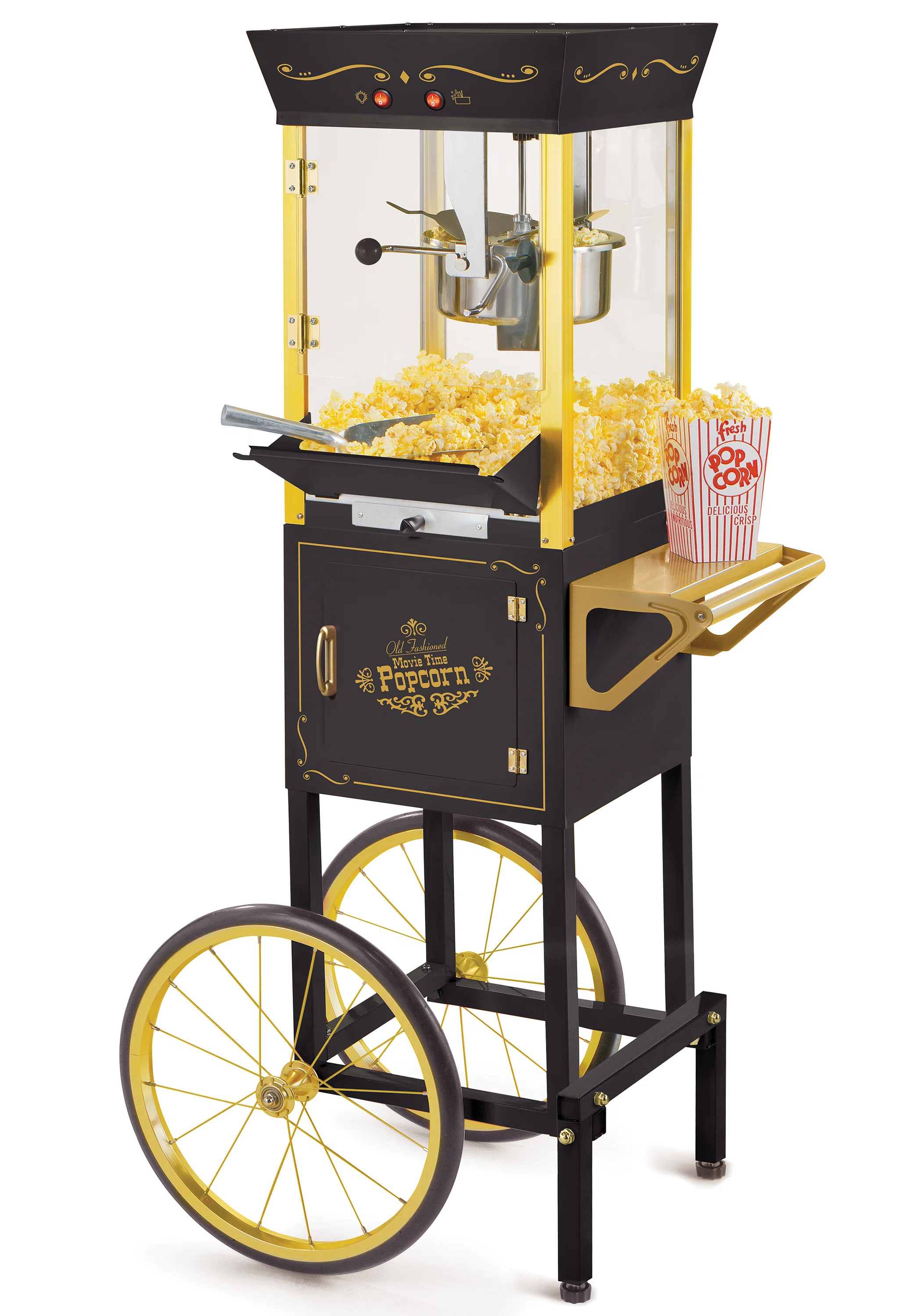 Nostalgia Vintage 8-Ounce Professional Popcorn and Concession Cart, 53 Inches Tall, Makes 32 Cups... | Wayfair North America