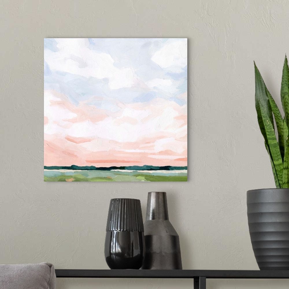 Pink Morning Horizon II | Great Big Canvas - Dynamic