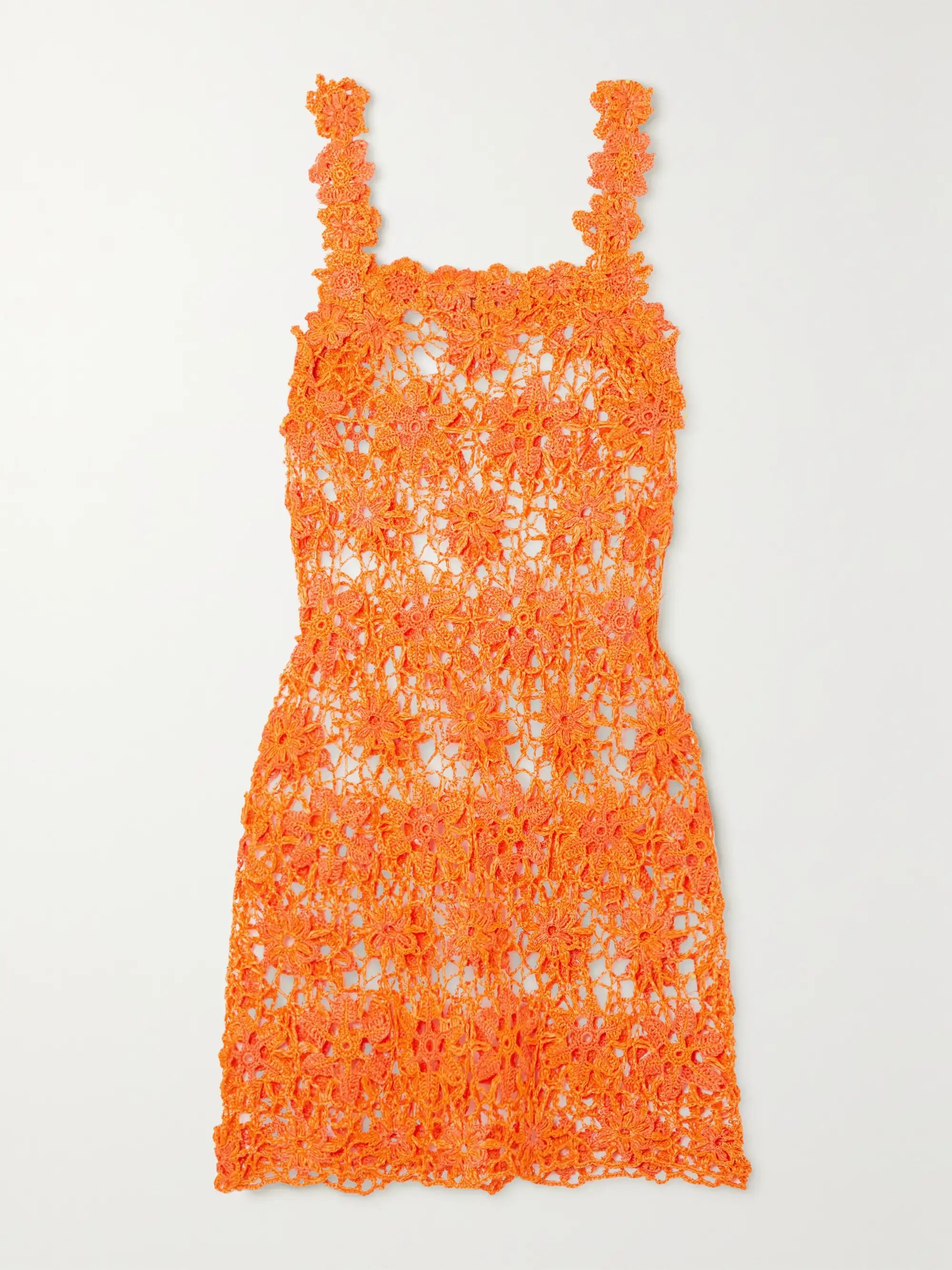 Enra crochet-knit mini dress | NET-A-PORTER (US)