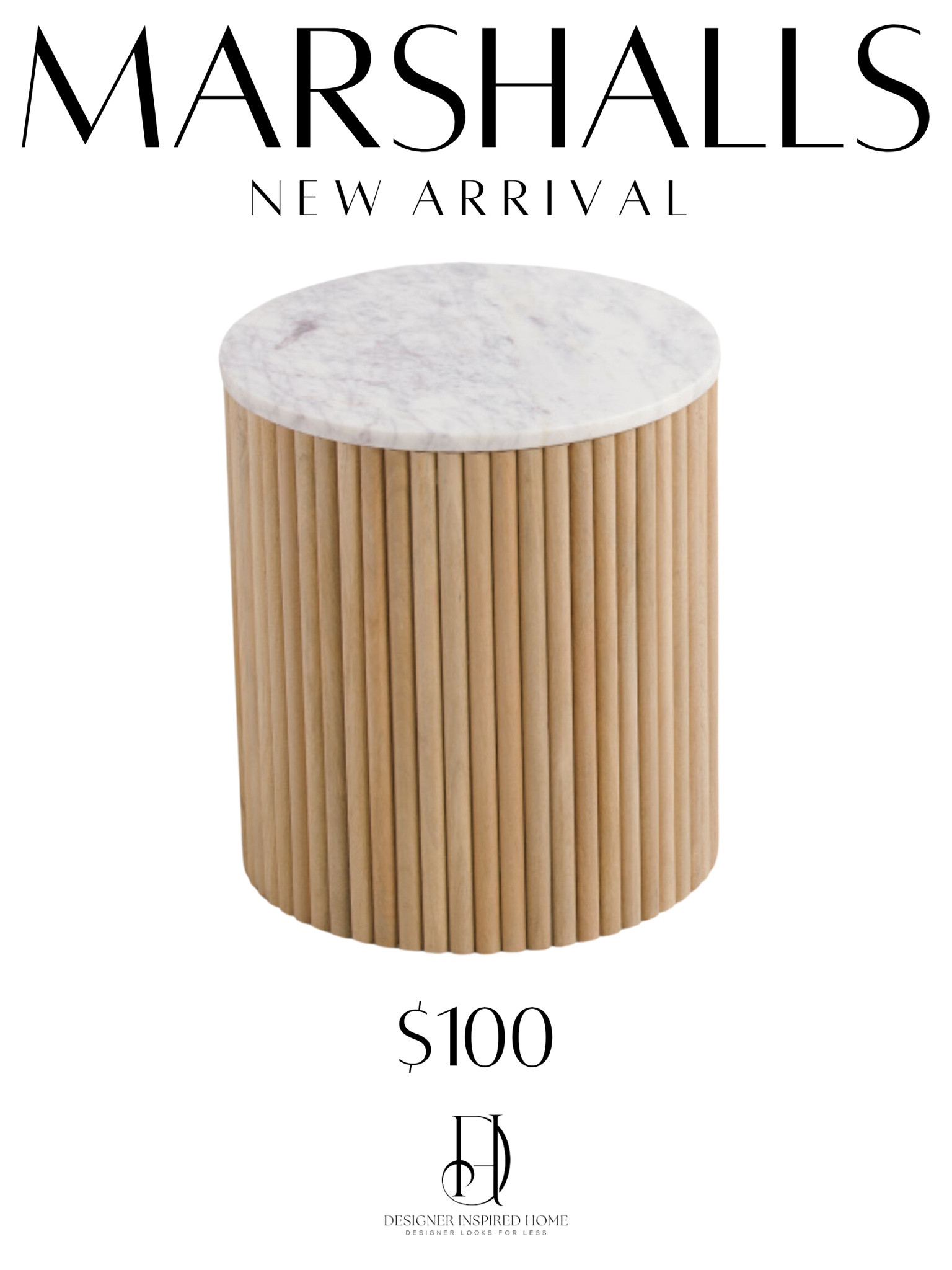 Marble top side table new arrival! 

#LTKhome #LTKfindsunder100 #LTKsalealert