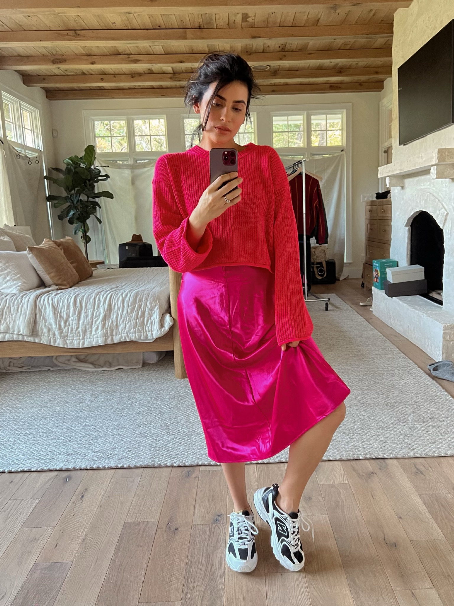 Living in color lately! I layered a simple slip dress with a casual oversized cropped sweater for a monochromatic pink moment both from TARGET! (They’re currently have a major sale fyi) Decided to dress it down with my new balance sneakers I got for my birthday! Note: True to size 

#LTKfit #LTKSeasonal #LTKstyletip