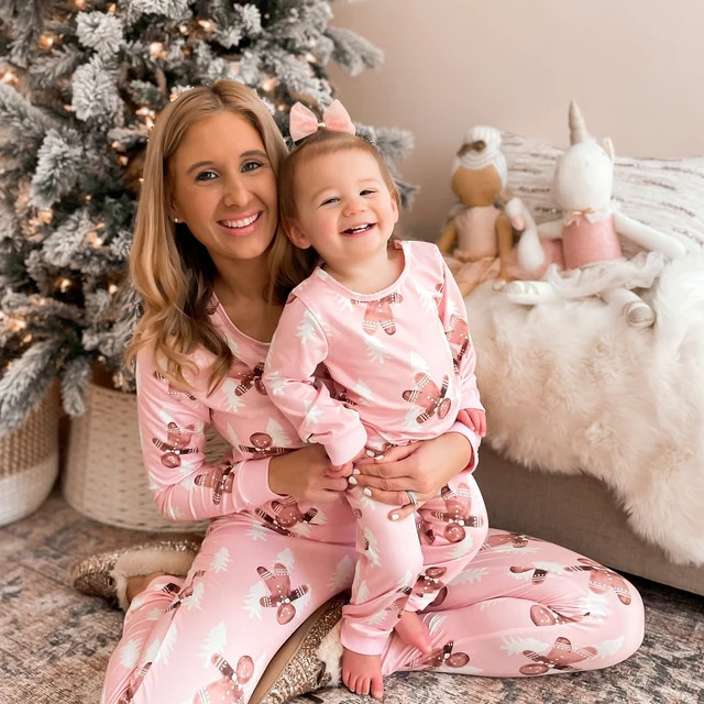 GINGERBREAD MAN PAJAMAS Family Pajamas Mother Daughter - Etsy | Etsy (US)