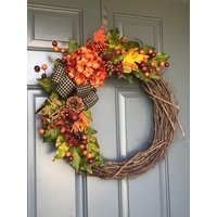 Fall Wreath, Wreaths For Front Door, Fall Wreaths, Door Decor, Wreaths Front Door | Etsy (US)