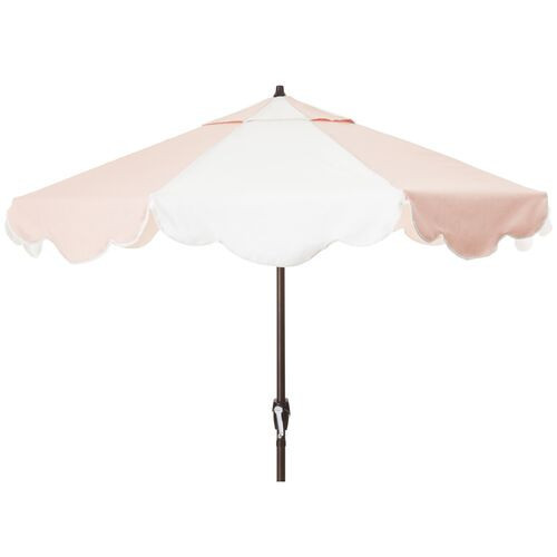 Cloud Patio Umbrella - Blush Pink/White | One Kings Lane