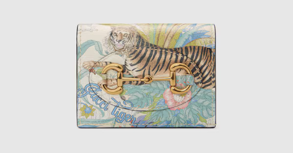 Gucci - Gucci Tiger Horsebit 1955 card case | Gucci (US)