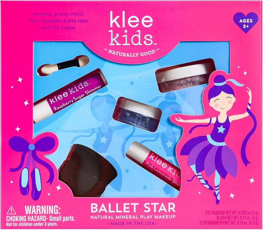 Luna Star Naturals Klee Kids Natural Mineral Makeup 4 Piece Kit, Ballet Star | Amazon (US)