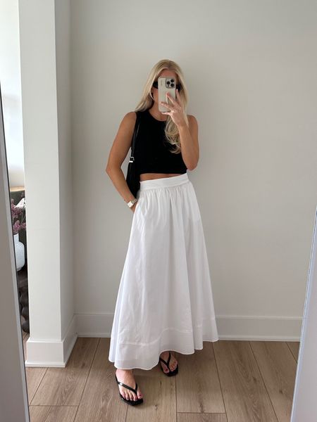 Easy Summer Outfits - Wearing a small in Abercrombie tank (older - linked this years version), small in Dynamite Skirt, shoes run tts! #kathleenpost #easysummeroutfits #casuallooks #summerlooks #abercrombie #dynamiteclothing #jcrew

#LTKStyleTip #LTKSeasonal #LTKFindsUnder100