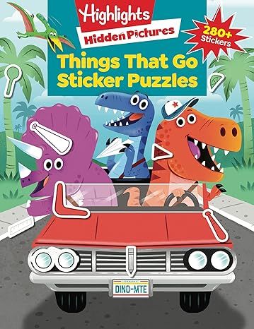 Things That Go Sticker Puzzles (Highlights Sticker Hidden Pictures)     Paperback – Illustrated... | Amazon (US)