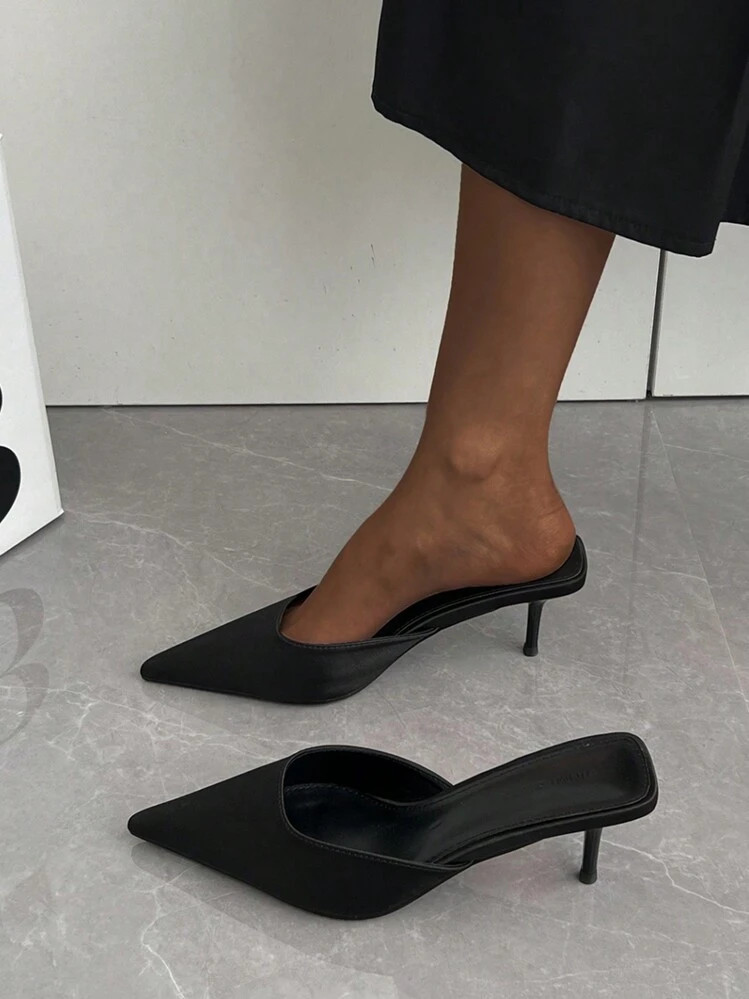 Women’s Pointed Toe High Slip On Heel  | SHEIN