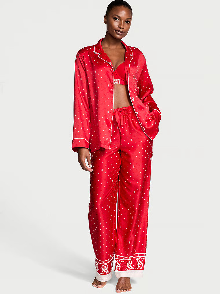 Glazed Satin Long Pajama Set | Victoria's Secret (US / CA )