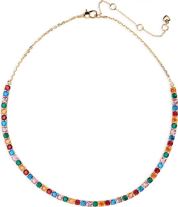 shimmy pavé cubic zirconia tennis necklace | Nordstrom