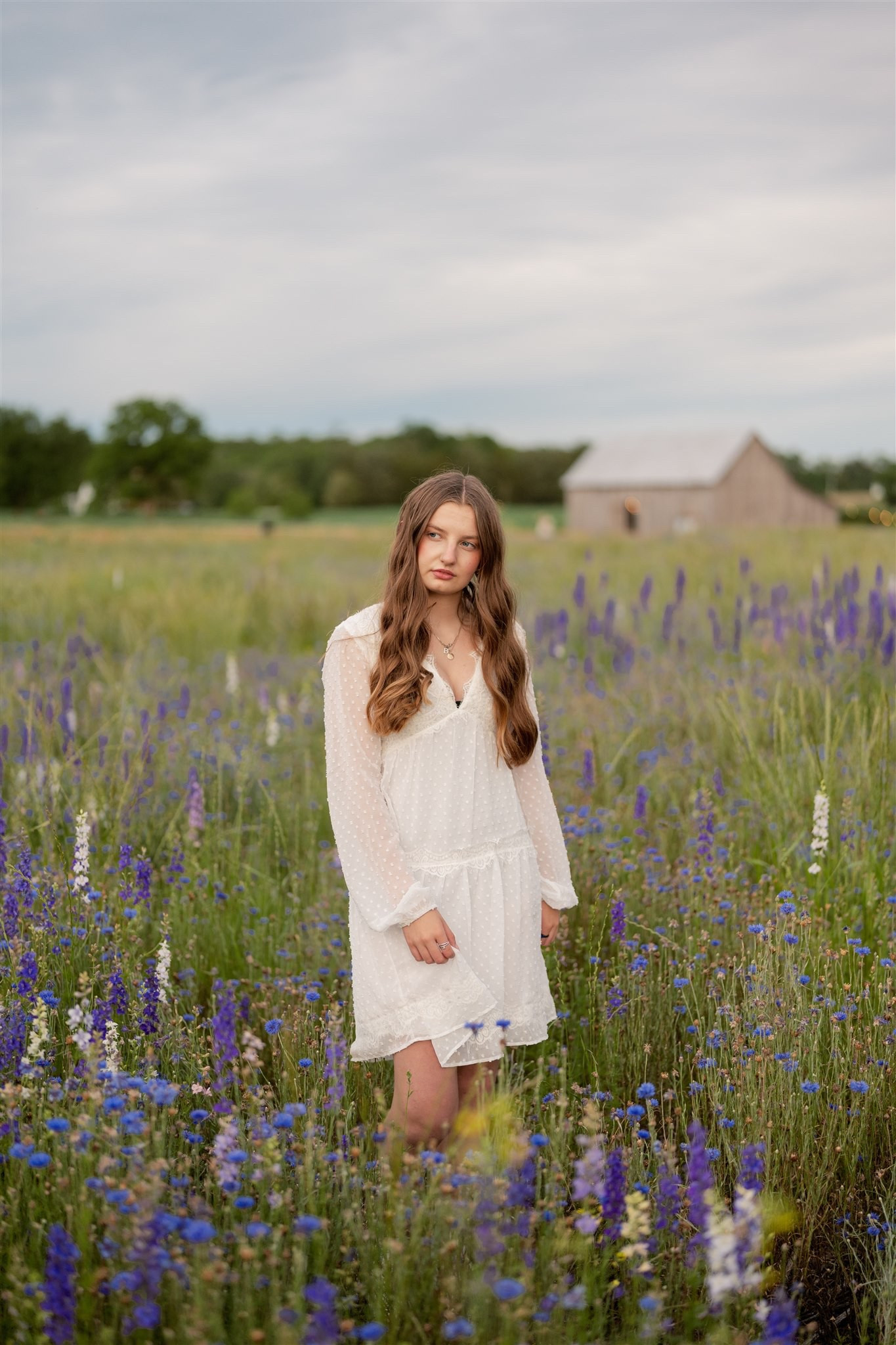 The most beautiful white dress for a photoshoot 