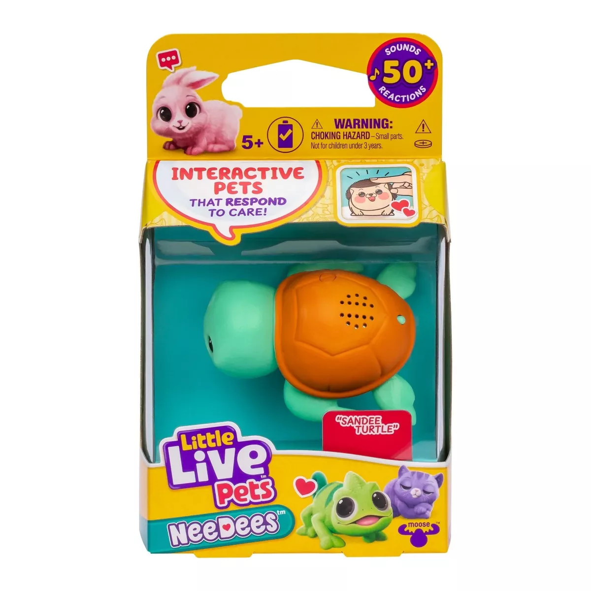 NeeDees By Little Live Pets, Electric Miniature Pet Toy, Sandee Turtle, Perfect For Ages 5 & Up, ... | Target