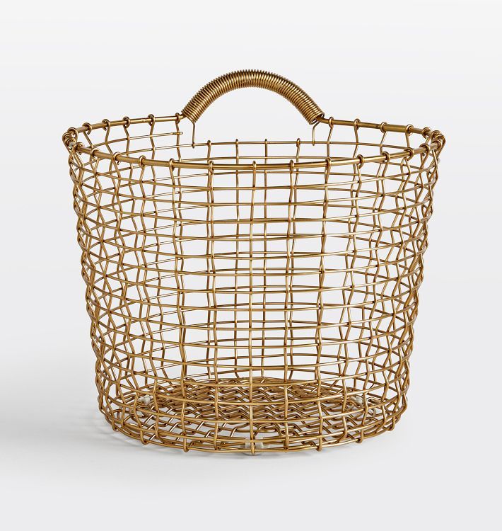 Korbo Handmade Brass Wire Basket | Rejuvenation