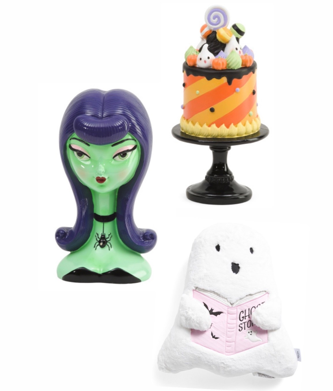 Code Orange! A few more spooky halloween finds. LED Witch bust, ghost cake and ghost reading book pillow. I can’t wait for Halloween

#LTKSeasonal #LTKHome