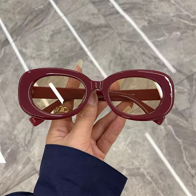 KAMMPT New Oval Big Frame Ladies Sunglass  Fashion Femalle Sunglasses Trendy 2021 Retro Designer ... | AliExpress (US)