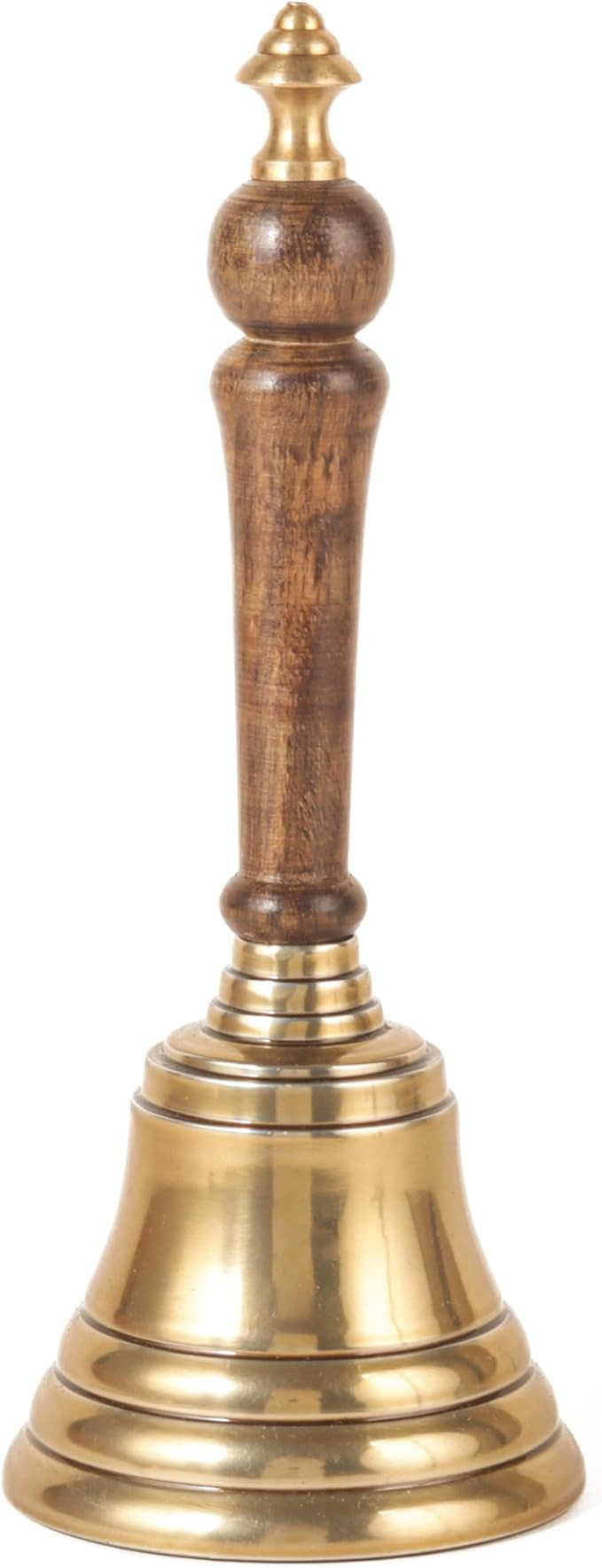 Hand Bell with Antique Brass Finish and Wooden Handle – Perfect for Weddings, Schools, Games, R... | Amazon (US)