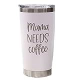 Mama Needs Coffee Tumbler for Women, Coffee Mug for Mom, Stocking Stuffers, 20oz Stainless Steel Tra | Amazon (US)