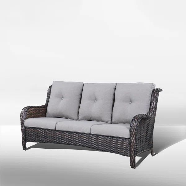 Bonia 75'' Wicker Outdoor Patio Sofa | Wayfair North America