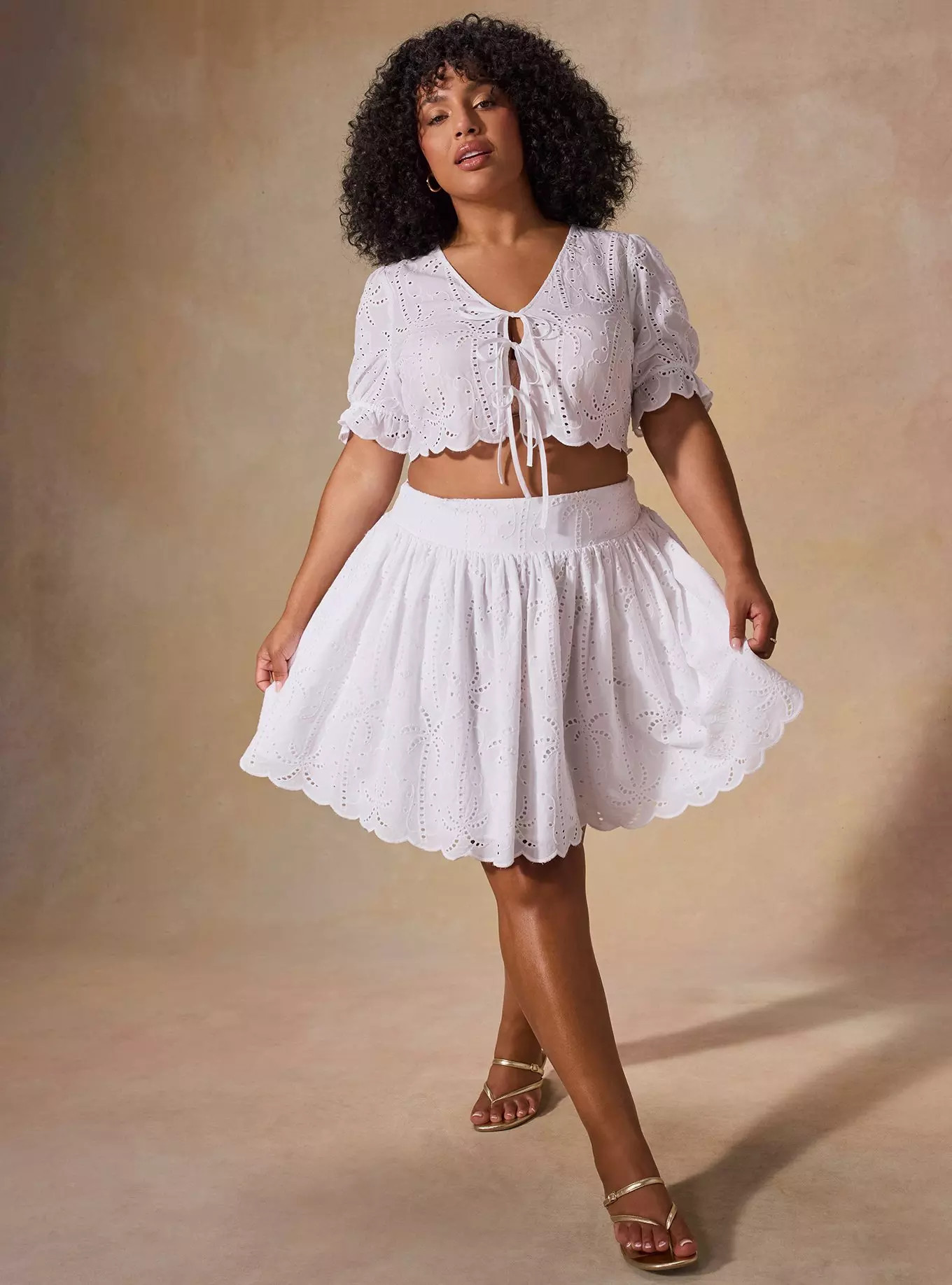 Belle Isle Embroidered Mini Skirt | Torrid (US & Canada)