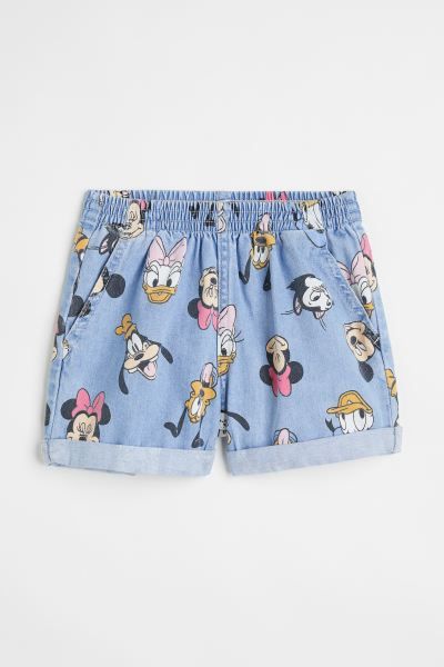 Patterned Cotton Denim Shorts | H&M (US + CA)