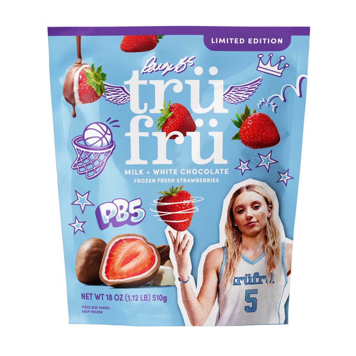 Tru Fru Frozen Fresh Strawberries in Milk and White Chocolate - 18oz | Target