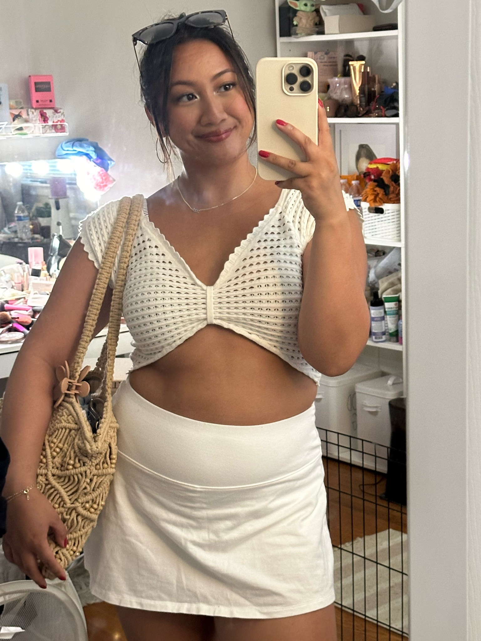 Favorite summer top currently on sale ✨ perfect bikini top cover up! Skort has limited sizes left - only large but other colors available ❤️ added similar bag items!

#LTKMidsize #LTKSummerSales #LTKFindsUnder50