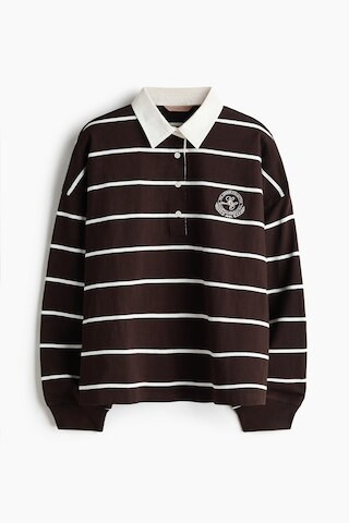 H & M - Cotton Rugby Shirt - Brown | H&M (US + CA)