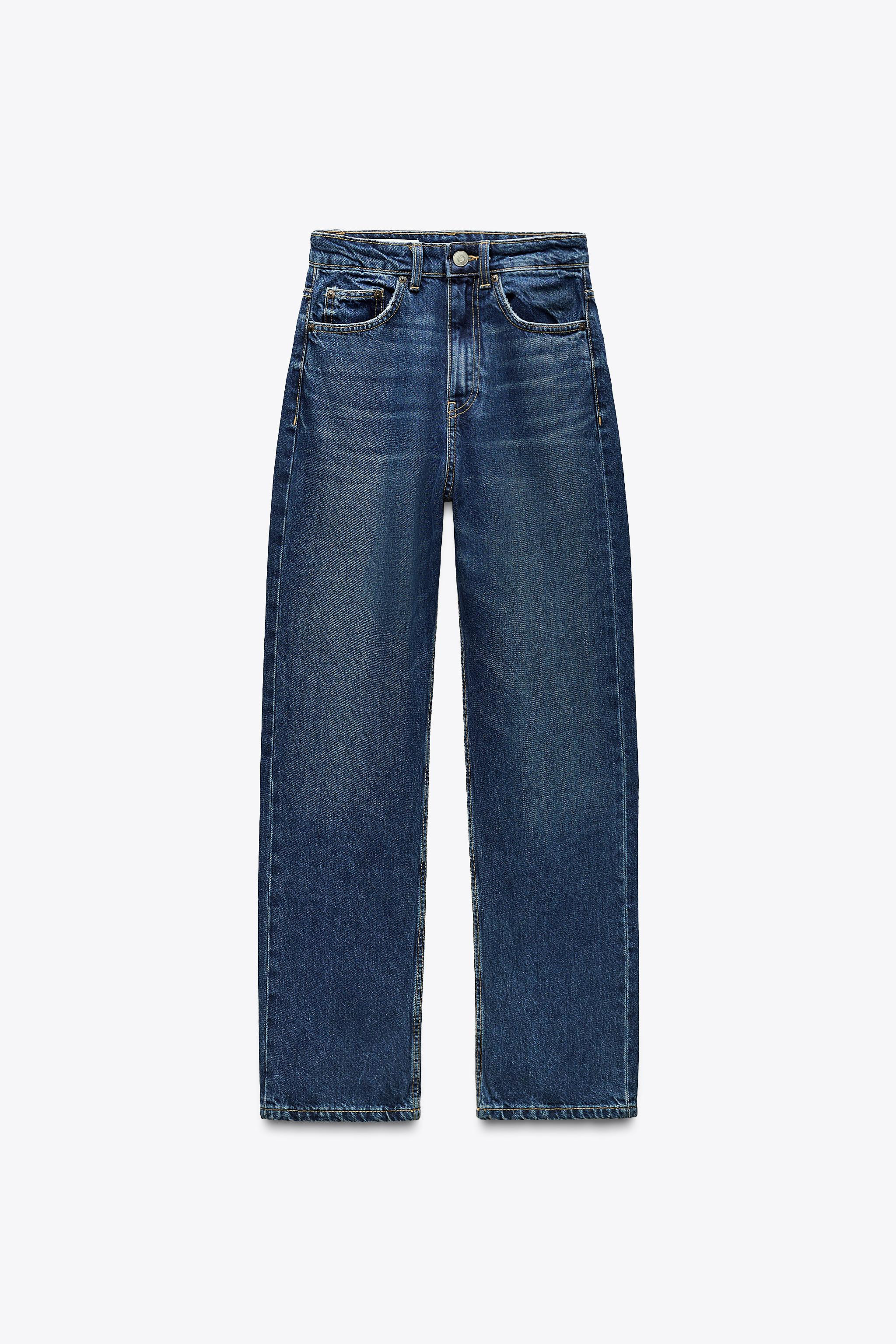 HIGH-WAISTED TRF MOM FIT JEANS | Zara US