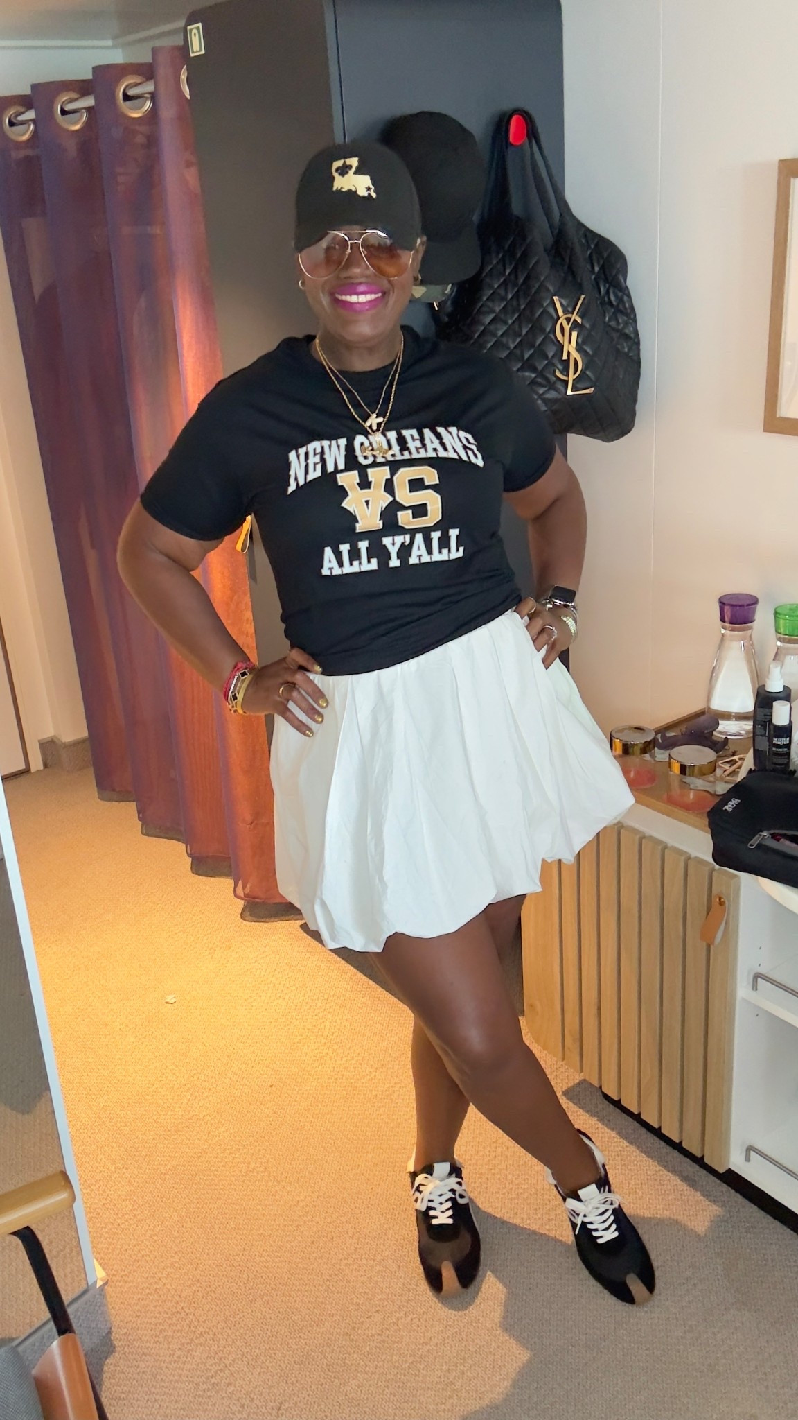 Summertime uniform - Tshirt and bubble skirt 

#LTKBeauty #LTKMidsize #LTKOver40
