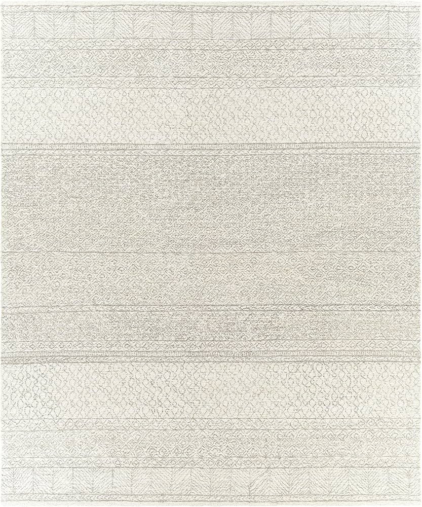 Mark&Day Wool Area Rugs, 9x12 Reze Bohemian/Global Camel Area Rug, Cream Taupe Carpet for Living ... | Amazon (US)