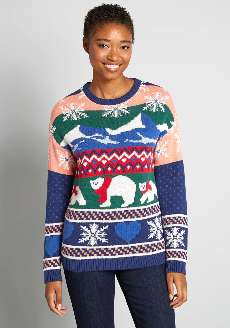 The Wonders Of Winter Wonderland Fair Isle Sweater | ModCloth
