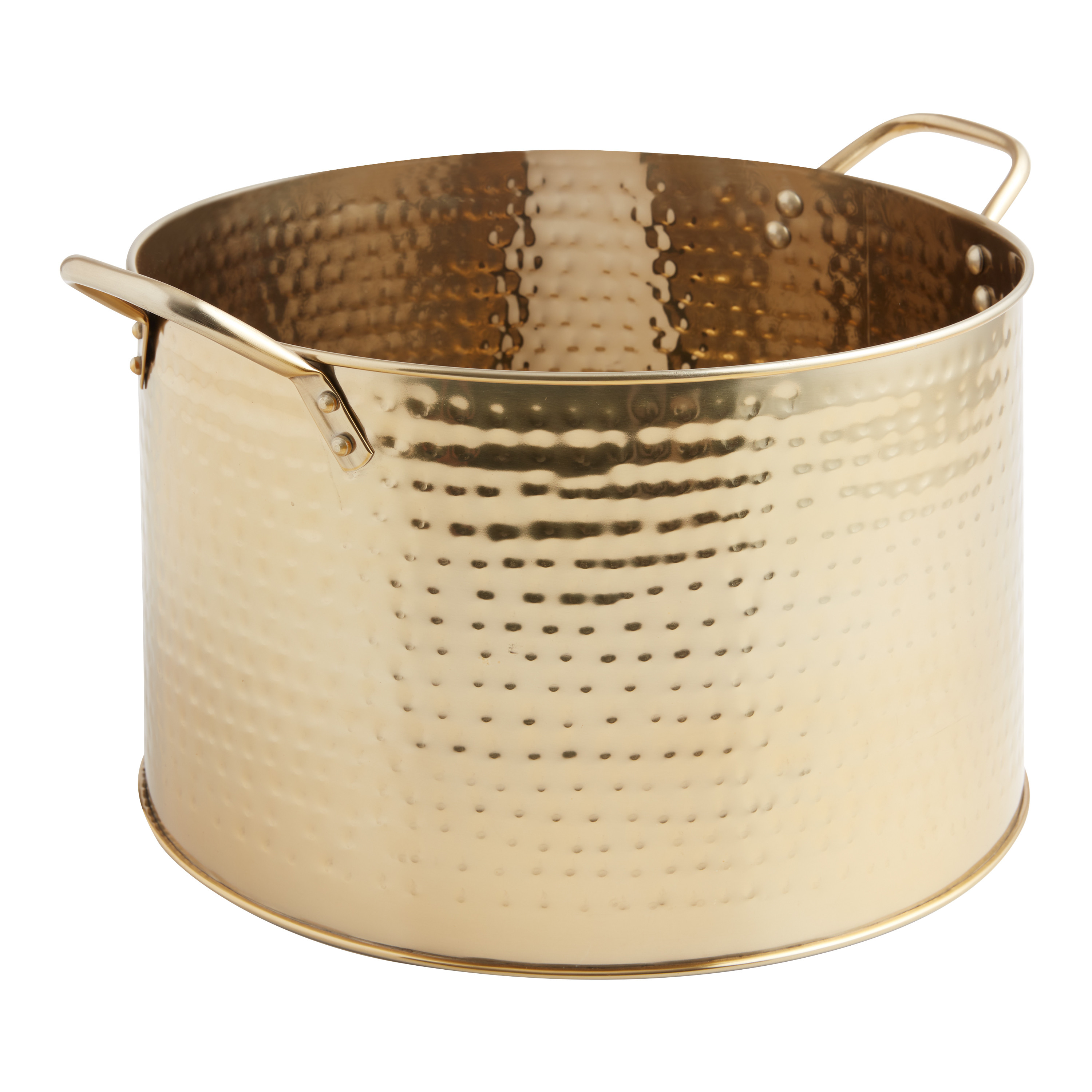 Julian Gold Hammered Beverage Party Tub | World Market