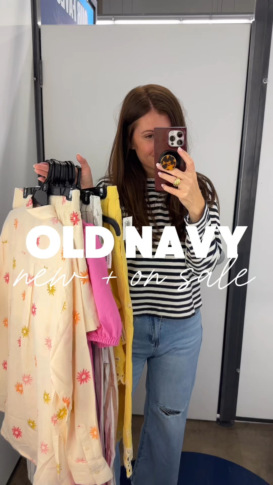 Old Navy new spring arrivals are so good! And they are currently on major sale! Now is a great time to stock up for spring and summer or grab what you have been eyeing 👀🌸! 

Everything is 40% OFF‼️🚨🙌🏼

Follow me for more affordable, fashion, and spring and summer outfit inspiration! 

Wearing: 
Denim jumpsuit – size small 
Linen mini dress – size small 
Pink dress – size small 
Yellow eyelet top – size small 
Yellow eyelet skirt – size small 
Pinstripe linen pants – size 
Pinstripe linen vest – size small, size up if you’re larger chested 
Sunburst print linen set – true to size wearing a size medium in the top, but needed a small, small in the bottoms 
Denim ankle pants – size small 
Sleeveless sweater top – size small 


#LTKSaleAlert #LTKOver40 #LTKStyleTip