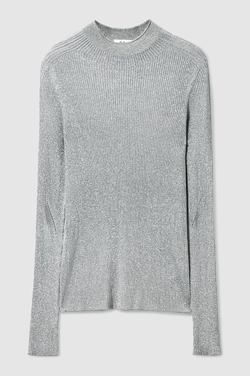 HIGH-NECK RIBBED-KNIT TOP | COS UK