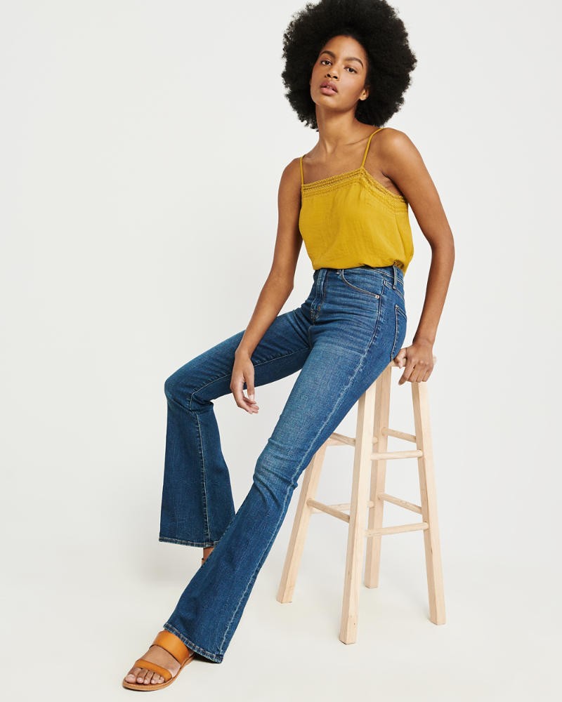 Square Neck Lace Cami | Abercrombie & Fitch US & UK