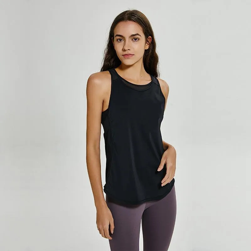 Best And Cheapest Yoga Outfits Lu 59 Yoga Vest T Shirt Tops For Women With Solid Colors Sporting ... | DHGate