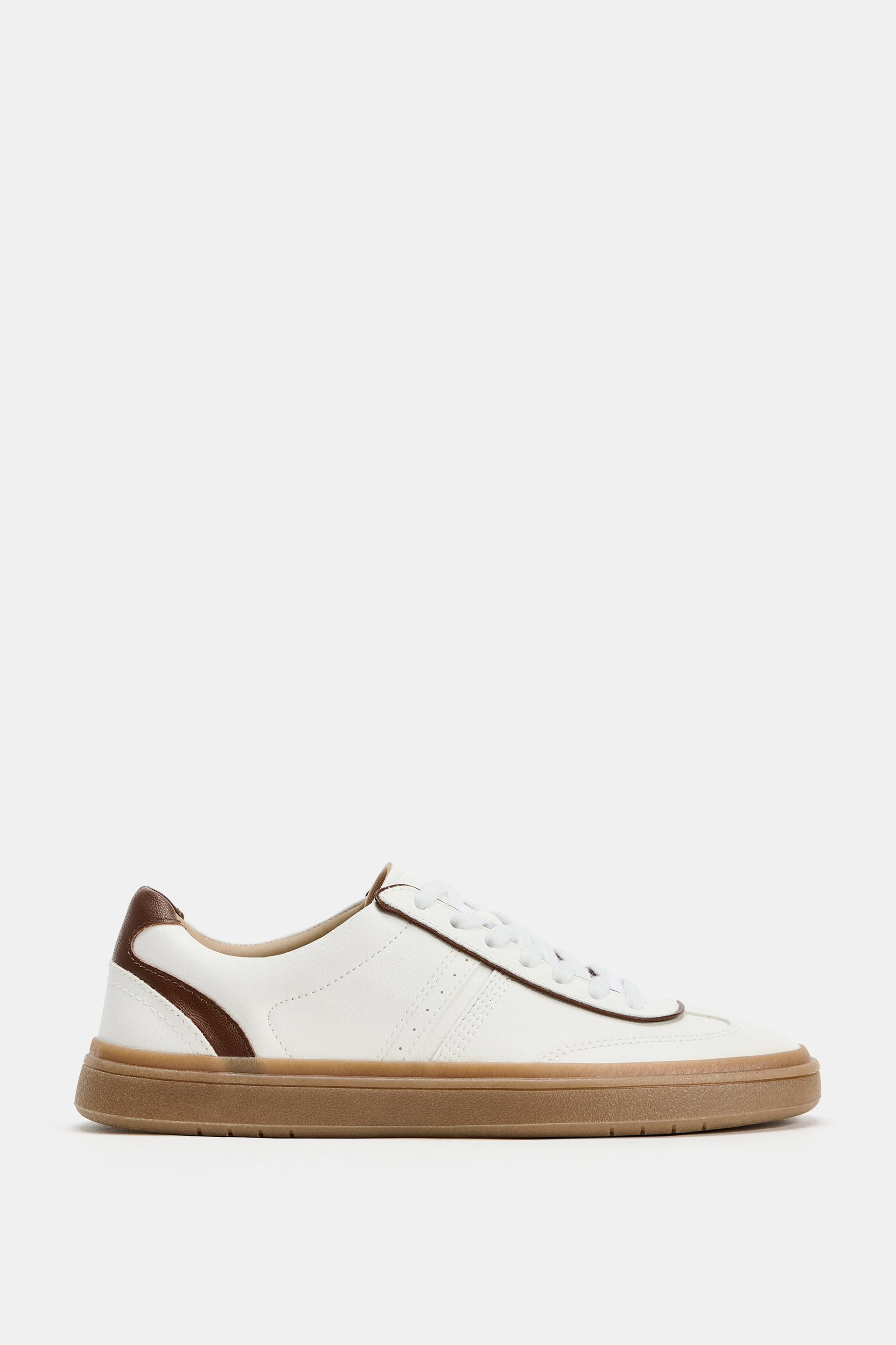 Zara - Contrast Sneakers - Multi-Color - 6½ - Woman | Zara US