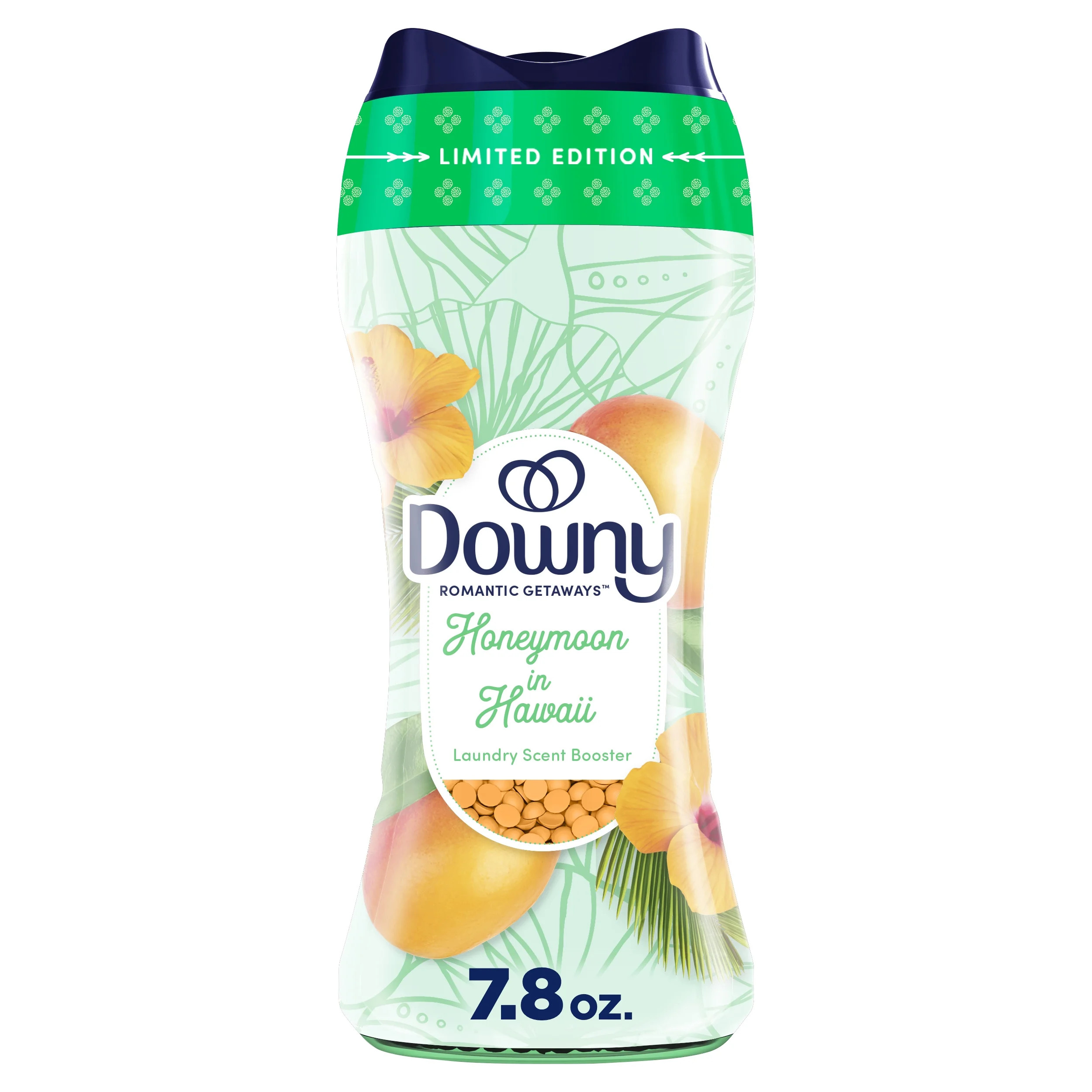 Downy Romantic Getaways In-Wash Laundry Scent Booster Beads, Honeymoon in Hawaii Scent, 7.8 oz | Walmart (US)