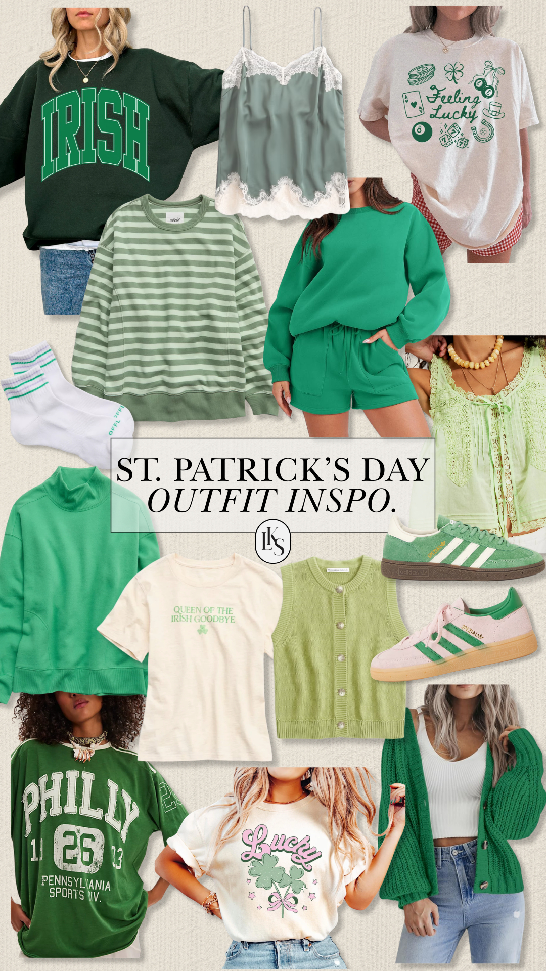 st. patrick's day outfit inspo. for you guys! ☘️✨ 

 #LTKSeasonal #LTKActive #LTKSaleAlert