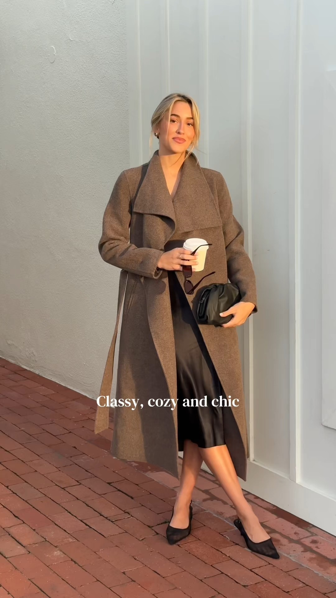 Chic is in for 2026!!! 

Outerwear, wool coat, slip dress, kitten heels , black bag , cozy fit 

#LTKootd #LTKSeasonal #LTKWorkwear