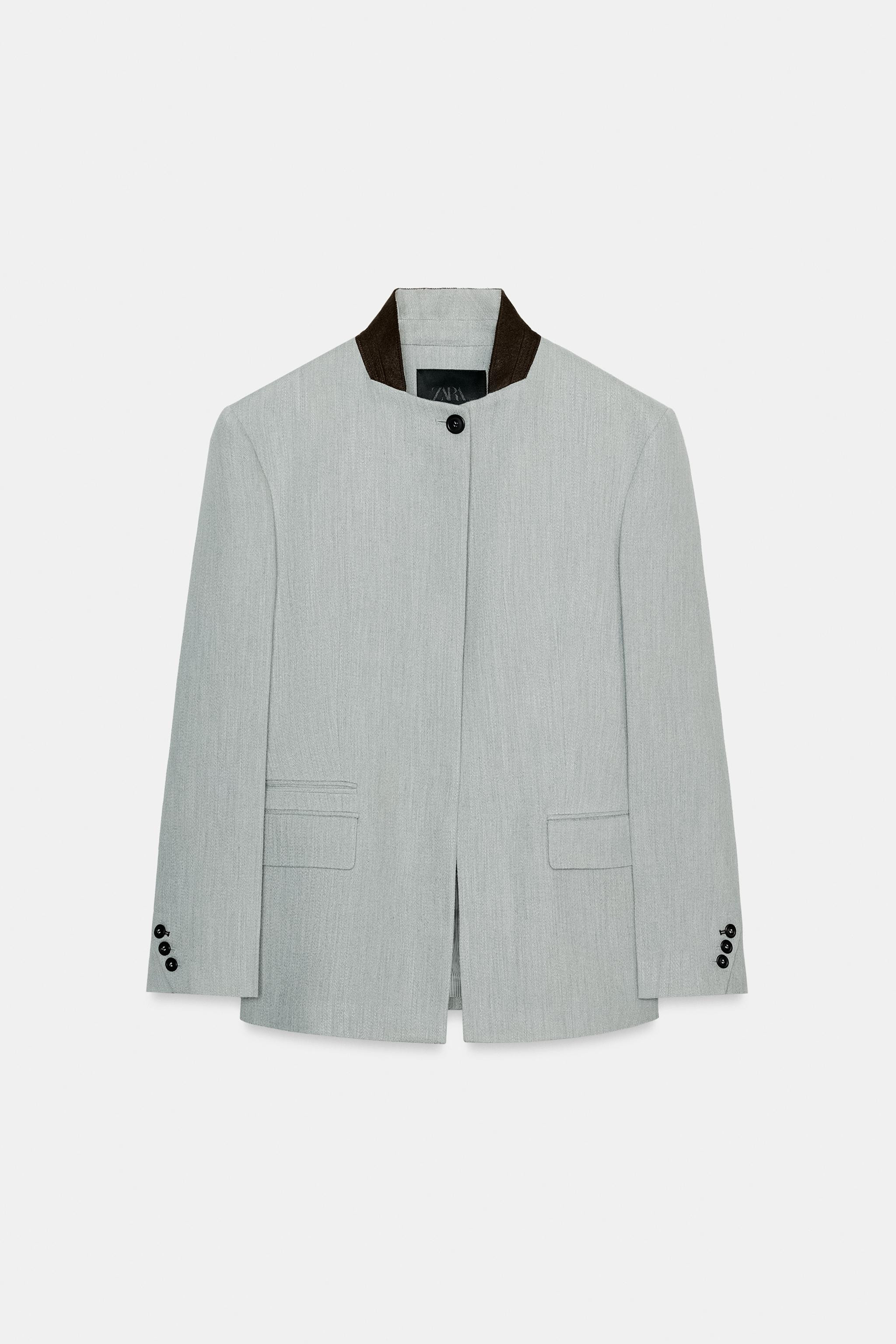 CONTRAST COLLAR BLAZER ZW COLLECTION | Zara UK