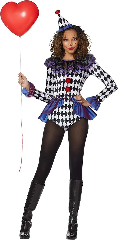 Spirit Halloween Adult Carnival Clown Bodysuit Costume | Amazon (US)